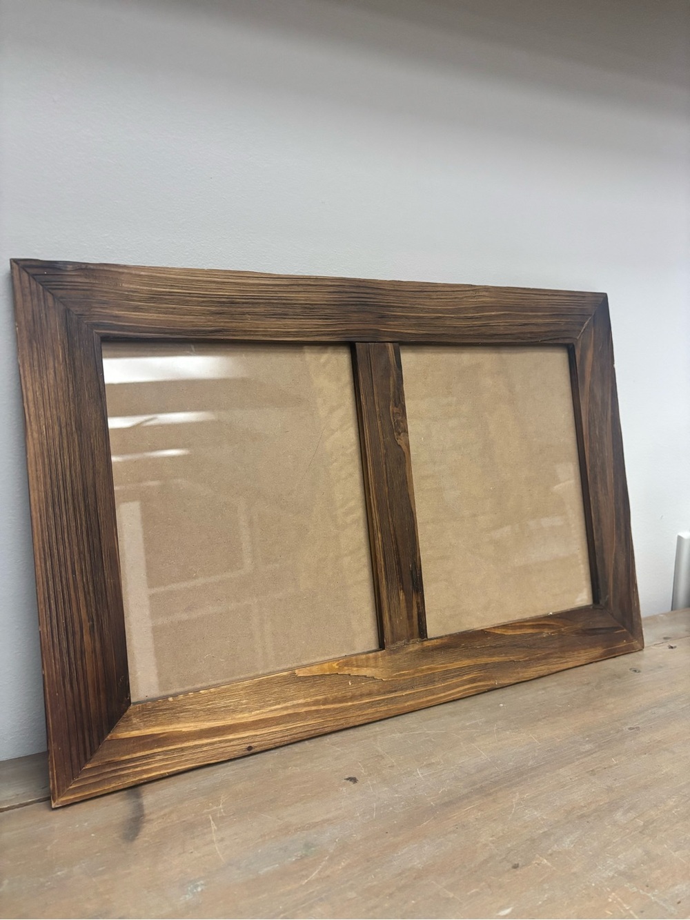 NWOT- Wooden Glass Picture Frame 8x10